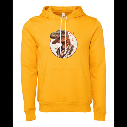 Dinosaur Gentleman Bella canvas hoodie 3719